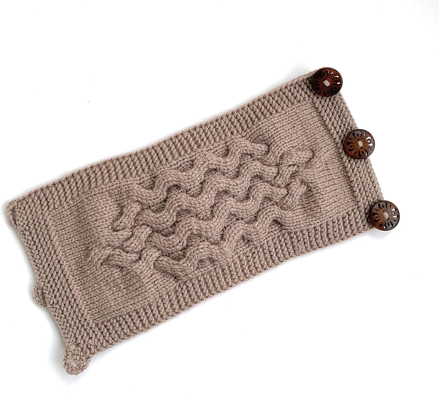 Hand Knit French Press Cozy Wool Warmer Cover Holiday Table Decor Tan Light Brown Tea Pot Housewarming Gift