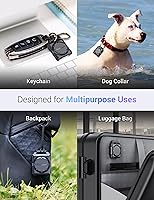 Vista 4 de PROfezzion Secure Air Tag Holder Case with Key Ring, 3M Adhesive Mount and Loop Strap for Keychain, Dog Collar, Backpack, Luggage Bag, Bike, Car &