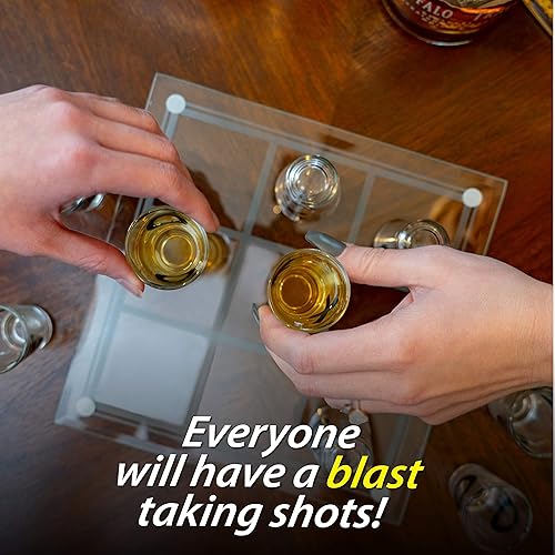 Miniatura 3 de Juego de tres en raya con vasos de chupito, de Maxam