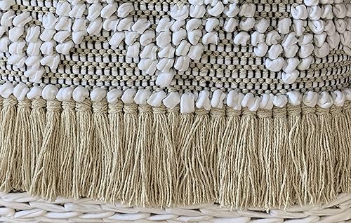 Miniatura 5 de Juego de 2 fundas de almohada bohemias para sofá, 18 x 18 pulgadas, de algodón, tejidas a mano, fundas de almohada decorativas para dormitorio, sala