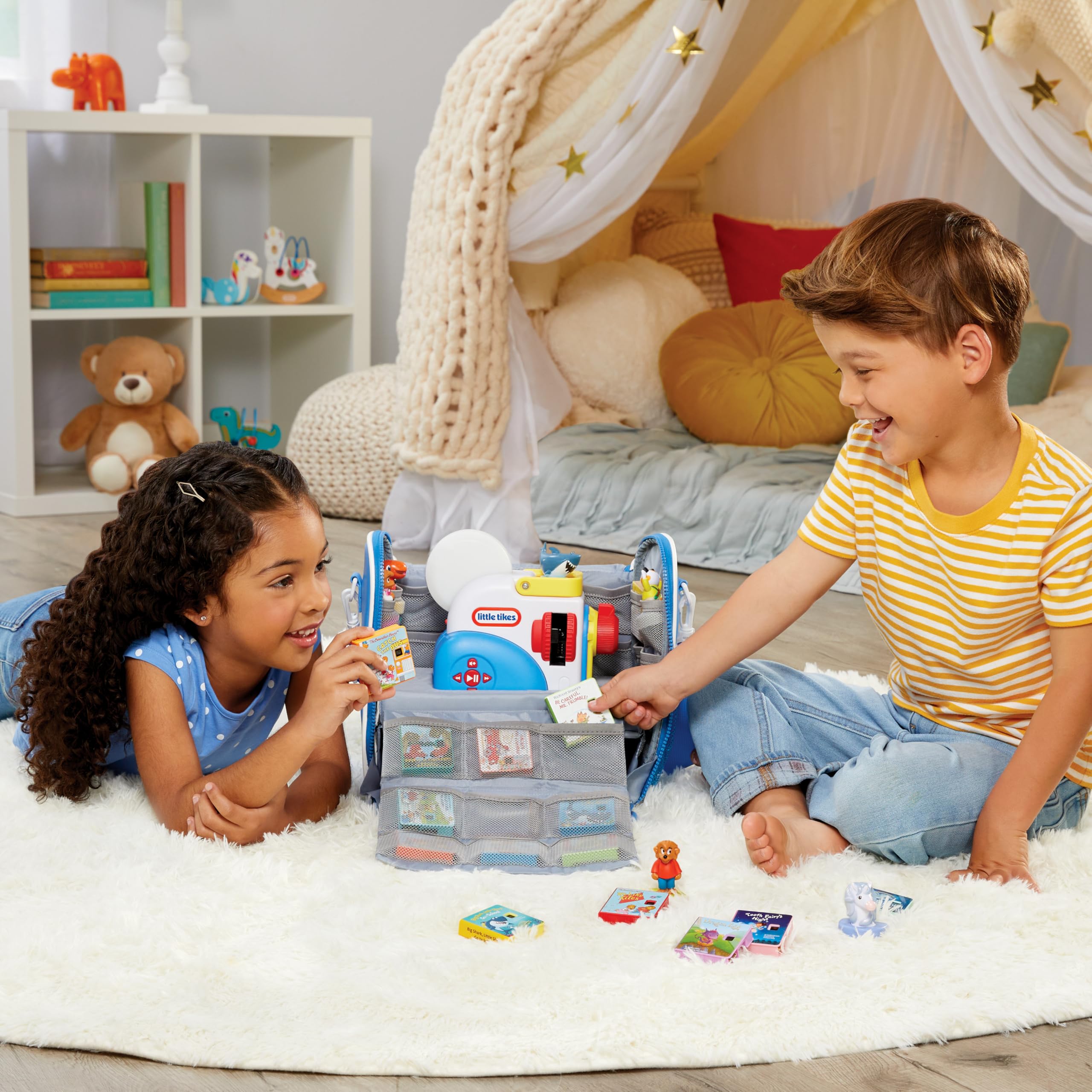 Little Tikes Story Dream Machine Storytime - Estuche de Viaje, Estuche de Transporte, Regalo y Juguete para niños y niñas a Partir de 3 años