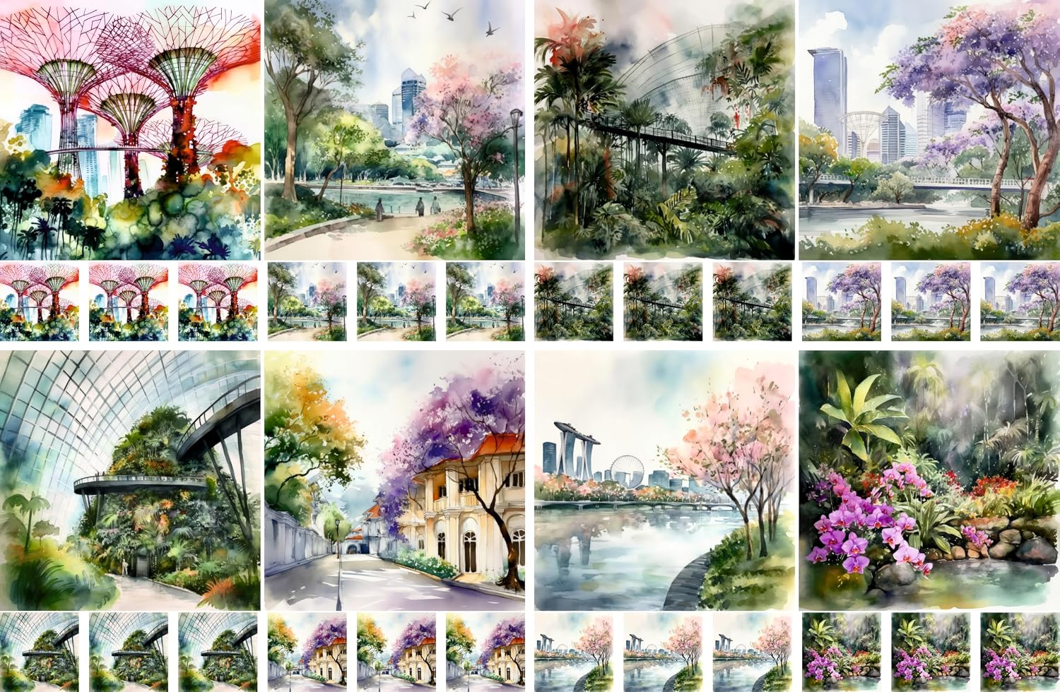 Scenic Spain Decoupage Rice Papers, 8 x 11.5 inch (A4) - 4 Sheets | 32 Pieces | 8 Unique Designs | Versatile Designs for Art Projects & Crafting by CRAFT KREATIVELY