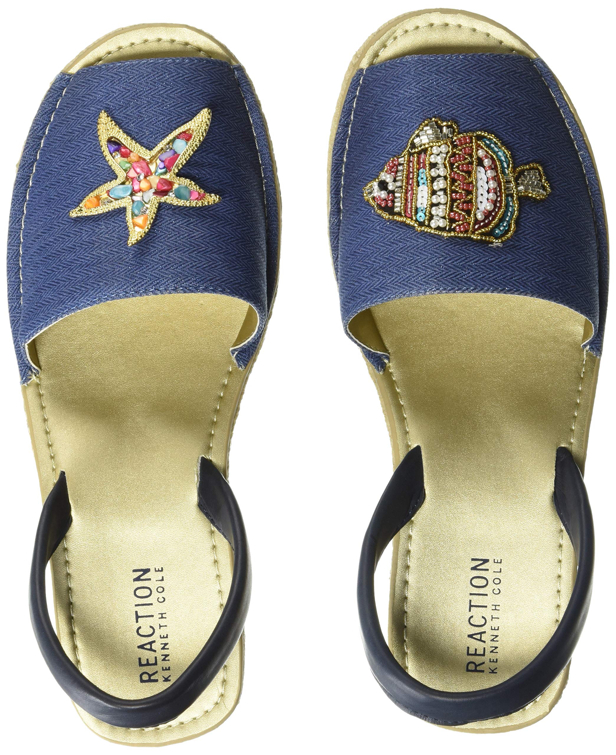 Kenneth Cole Reaction Womens Fine Glass Esp Patch Slingback Wedge