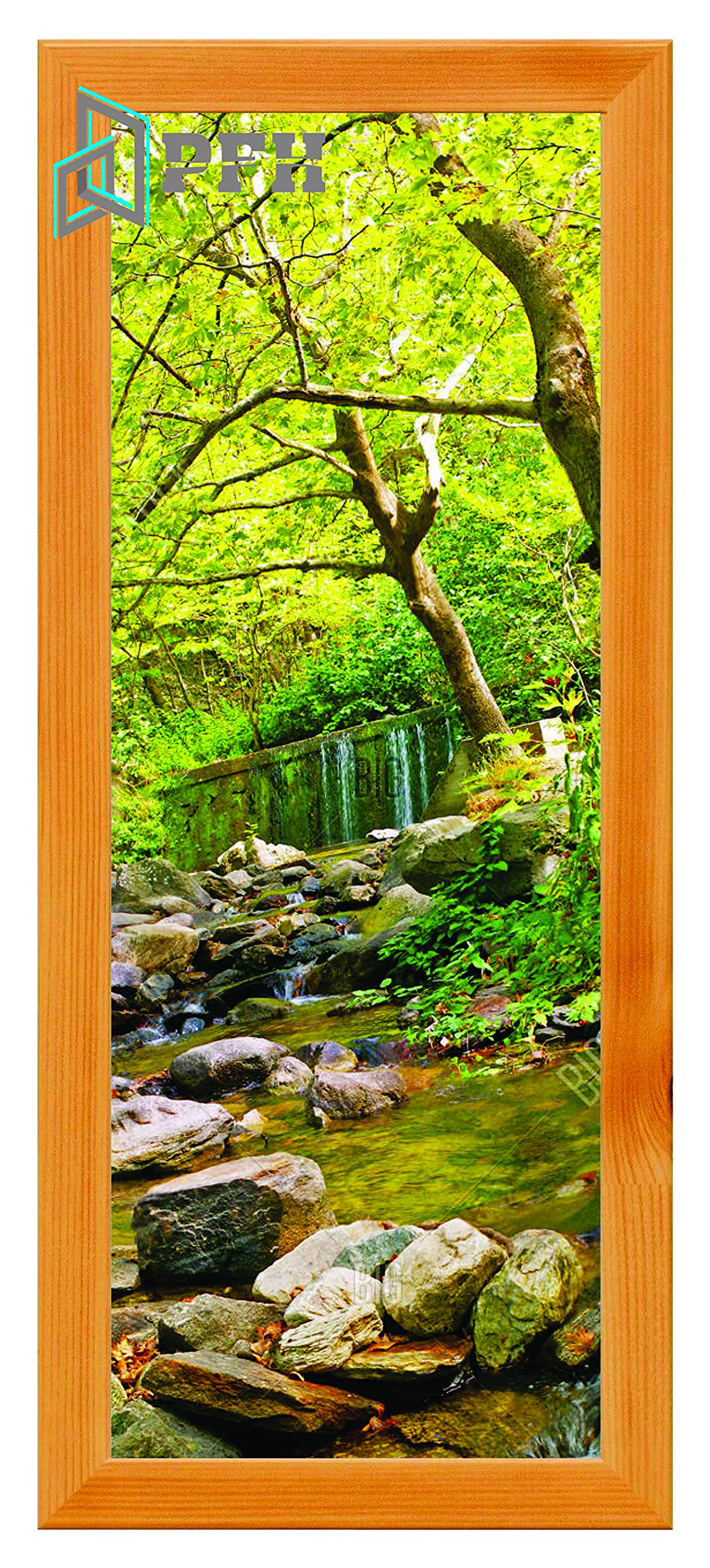 Modern Photo Frames Pine 500mm x 200mm Flat Picture Frames Premium Wood Poster Frames Acrylic Glass Wall Hanging Frames