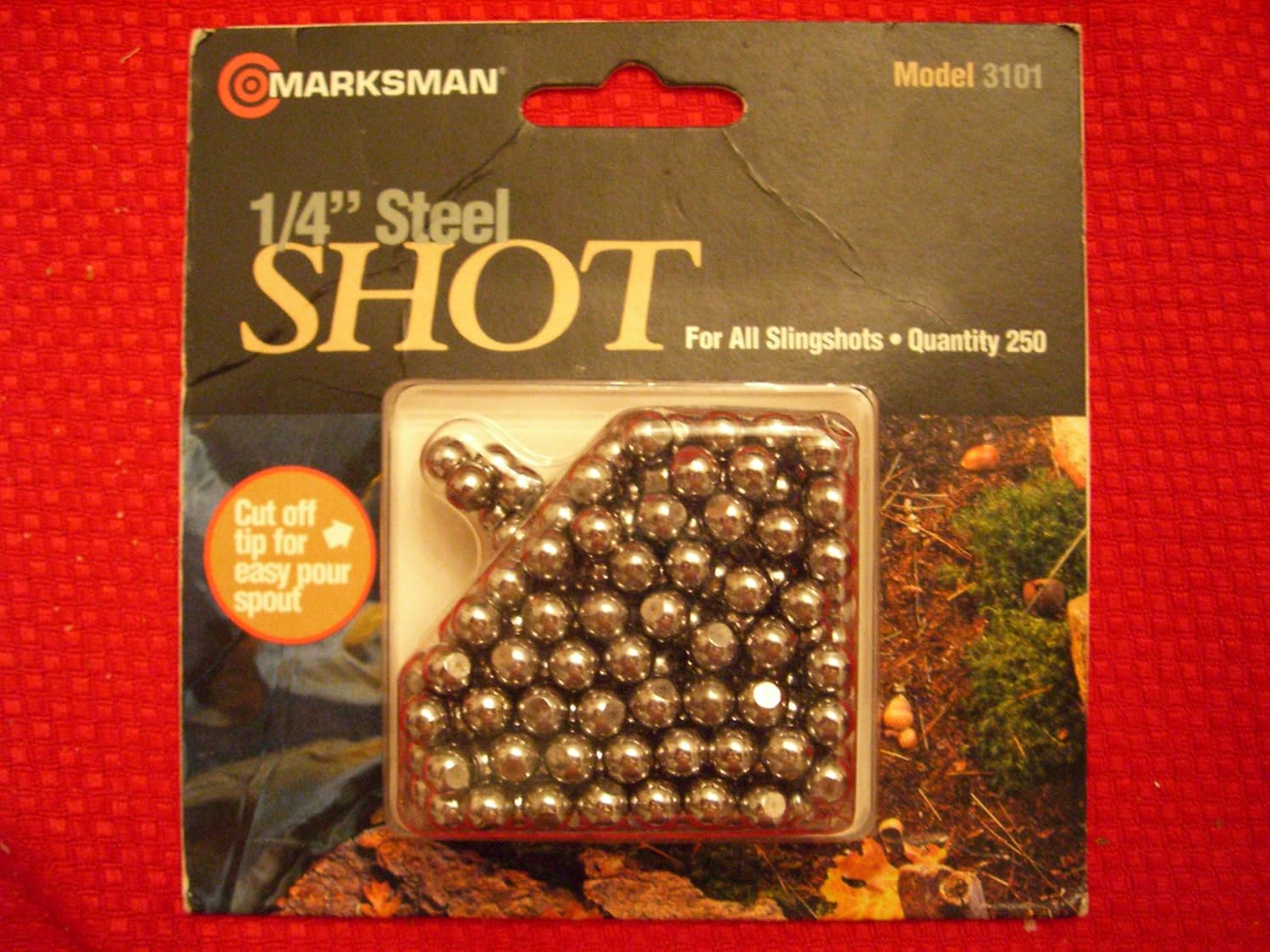 Marksman 1/4" Steel Shot for all slingshots 250ct pkg