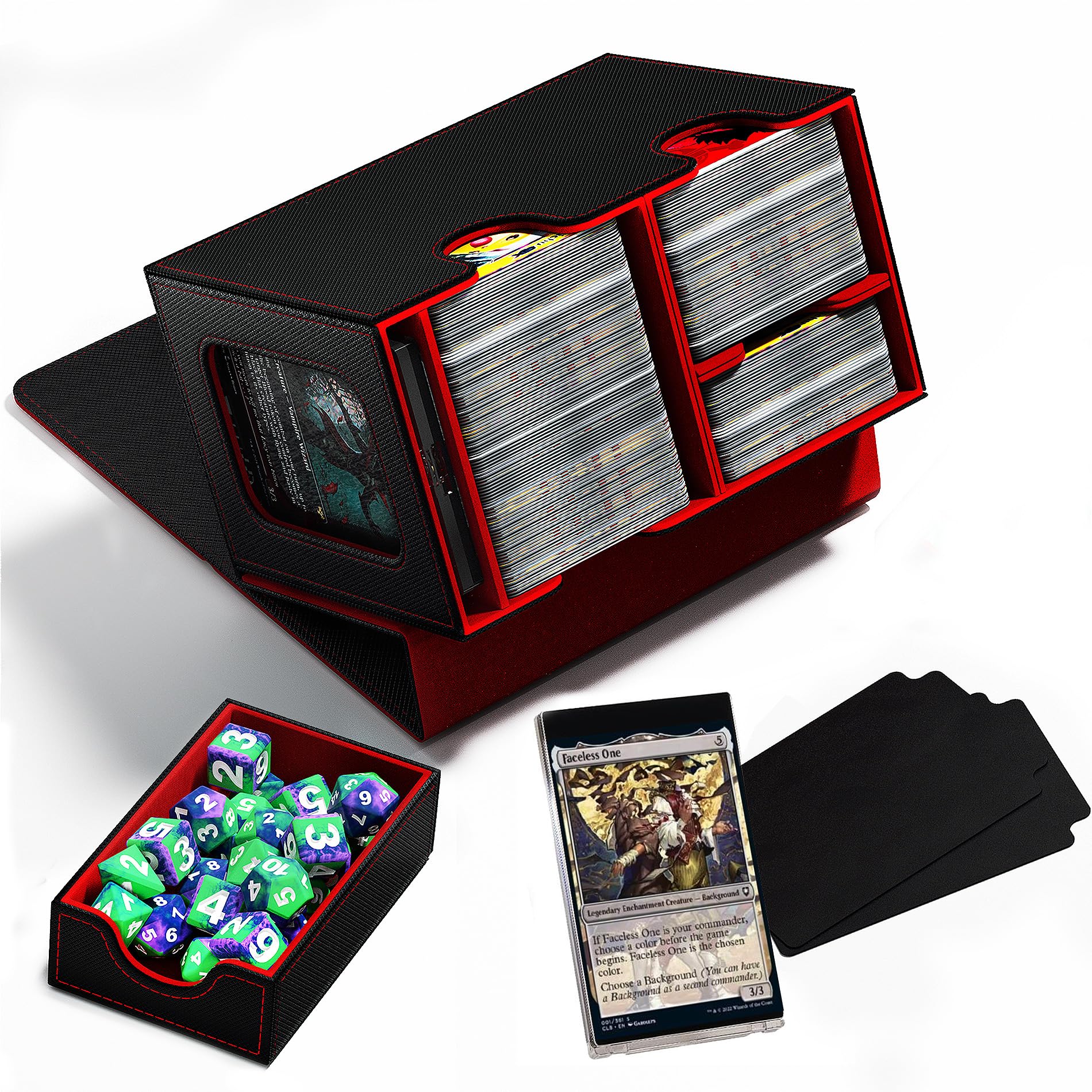 Amazon.co.jp: Scimi Commander デッキボックス サイコロトレイ付き