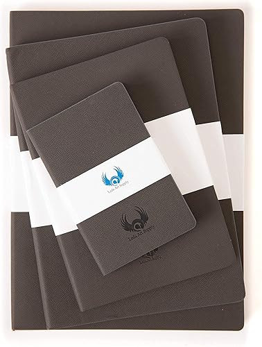 Pantheon Bundle con los 4 tamaños de cuadernos de bocetos Leda de alta calidad, incluyendo tamaño A4 extragrande, 10 x 7 pulgadas, tamaño A5 mediano