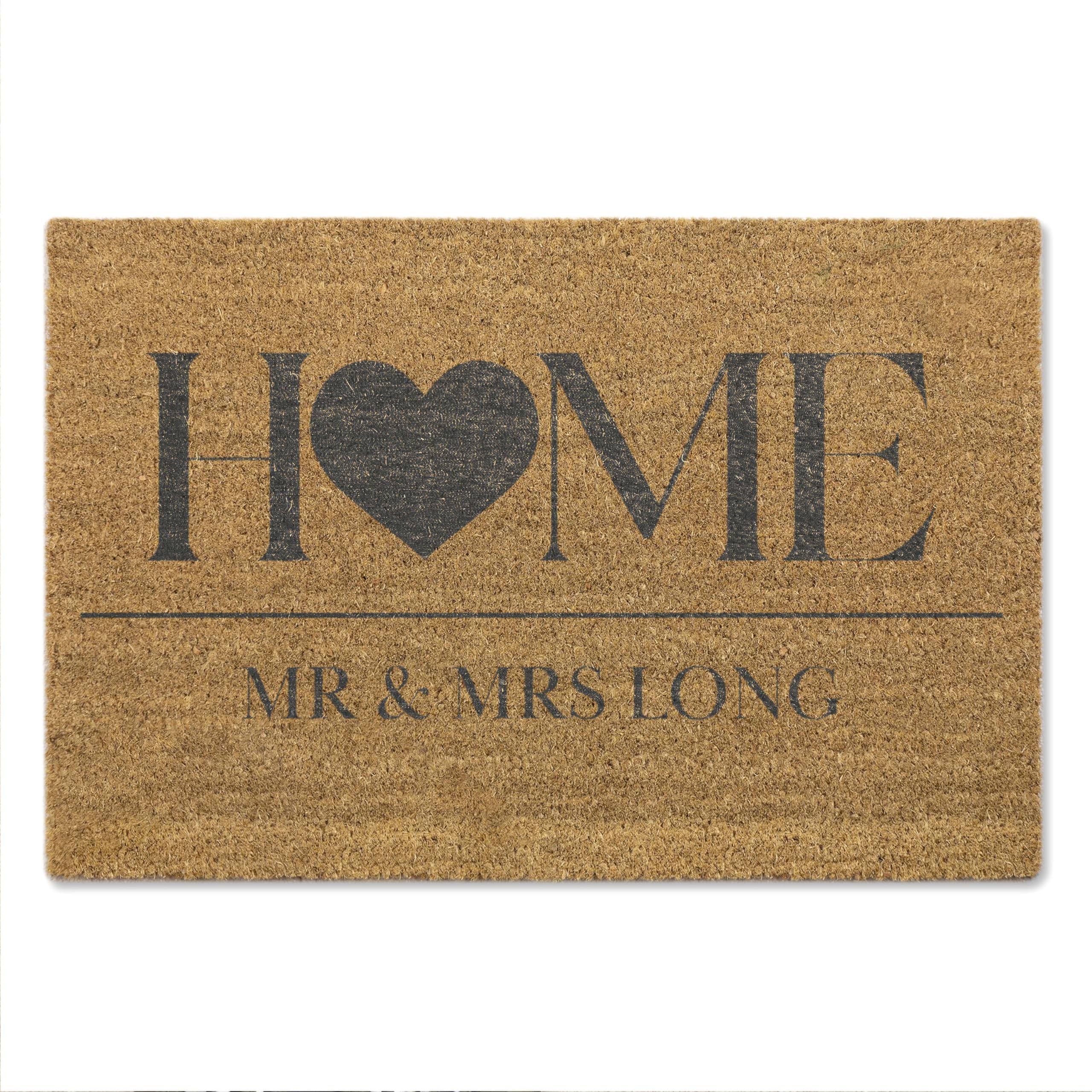 A1 Graphics Ltd Personalised Home Doormat Custom Family Name Welcome Mat, Housewarming Gift, Family Door Mat