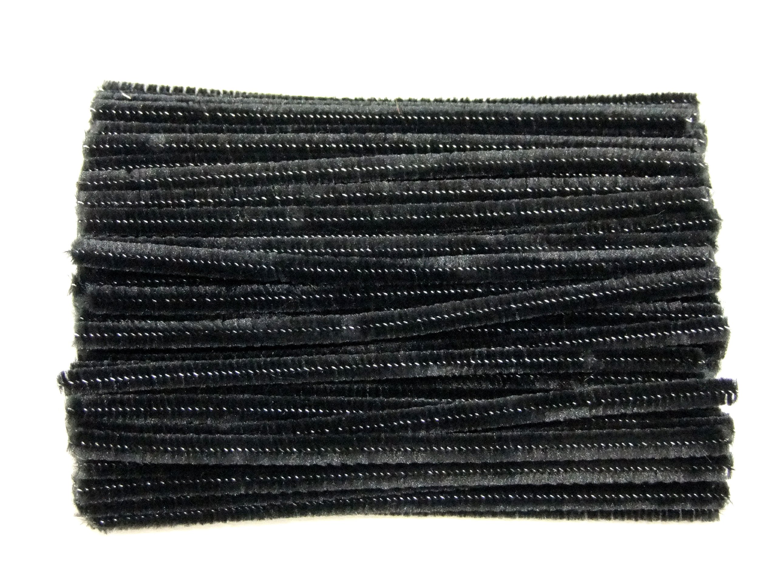 Pack of 100 Black Chenille Pipecleaners