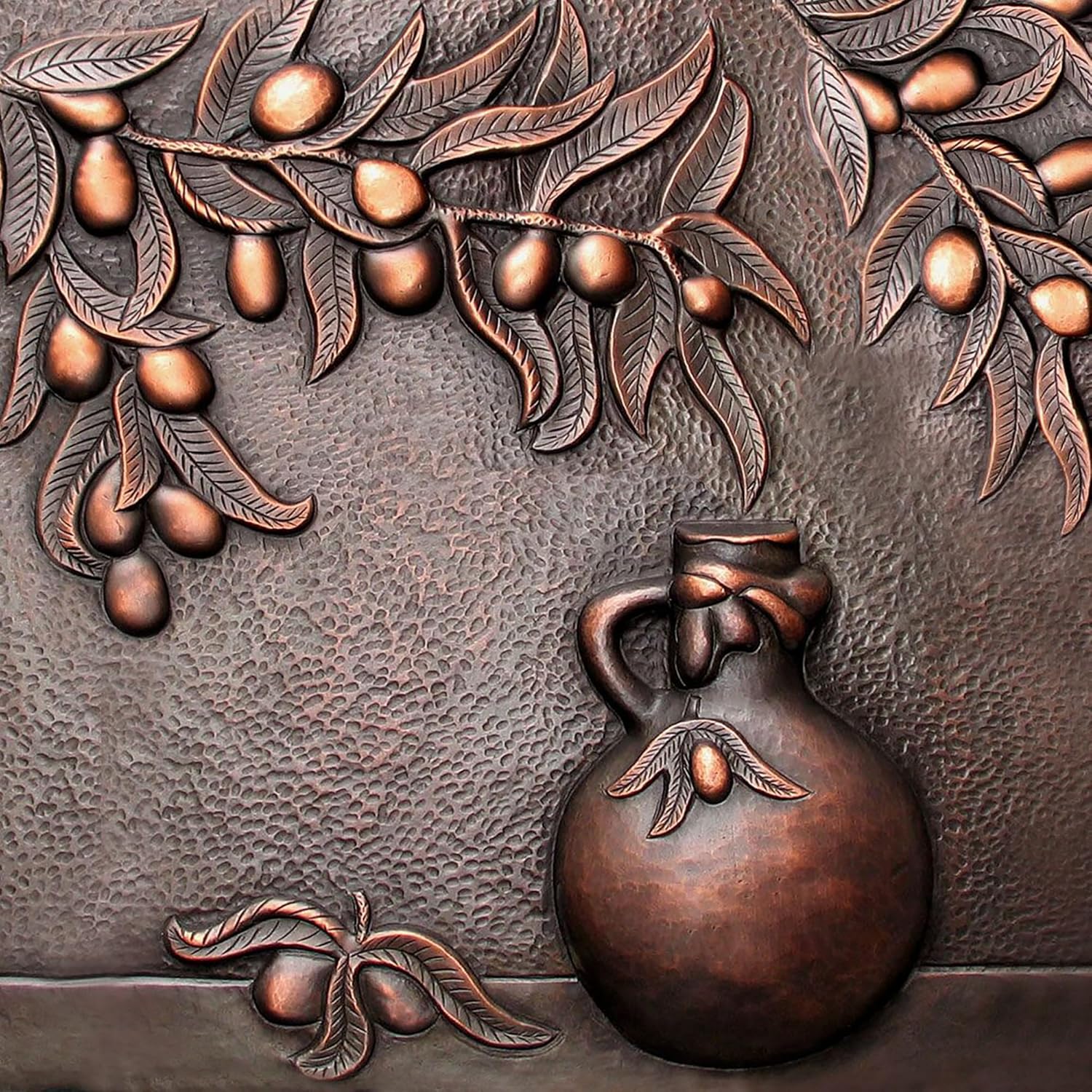 CT Copper Tailor Copper Backsplash for Kitchen, Hand Hammered Copper - B09XMYHK8K