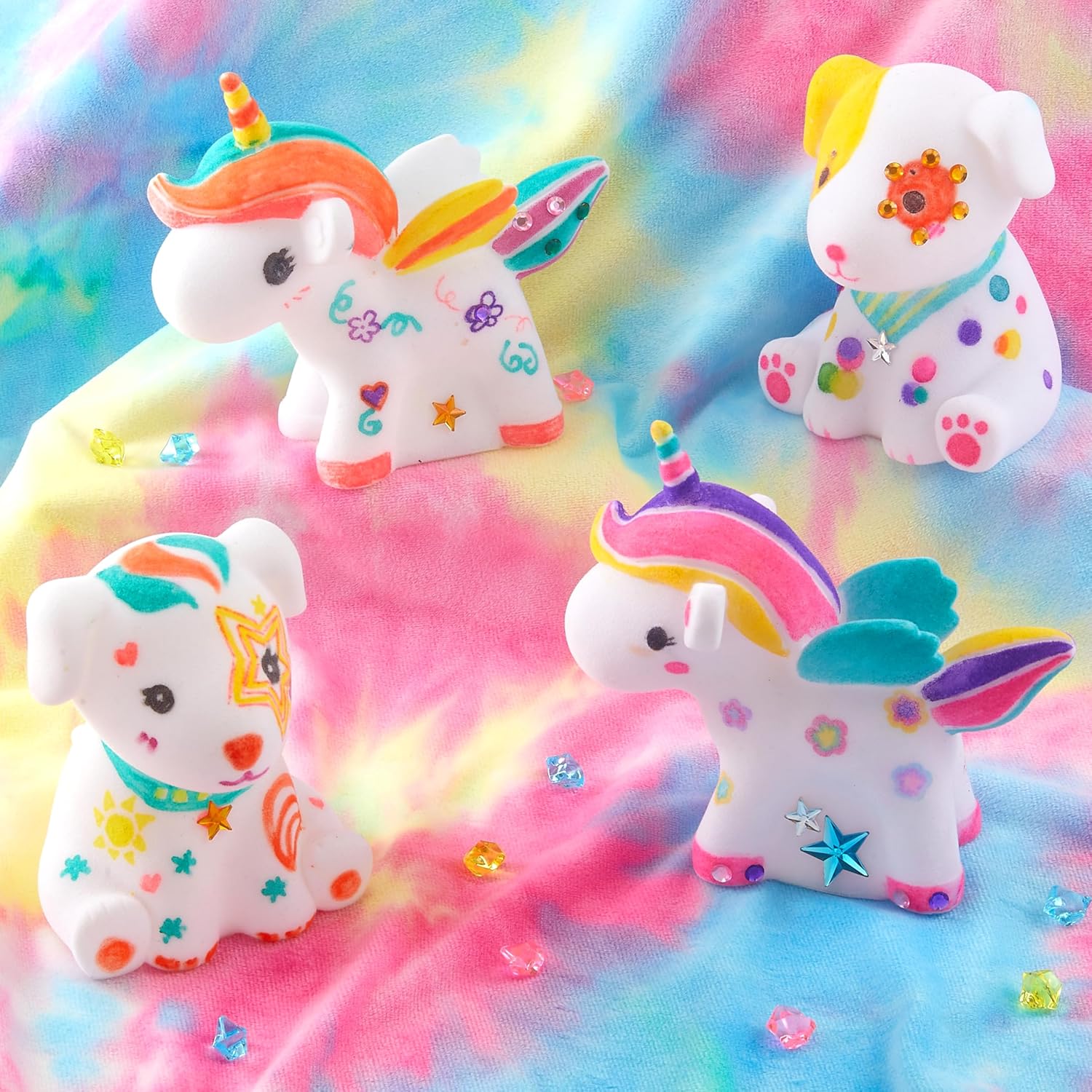 Washable Pet Care Toy Set, Coloring Animal Craft, Paint Arts & Crafts Kits with Dog and Unicorn, Creative Coloring Activity Toys, Reusable Gifts for Girls and Boys Ages 3 4 5 6 7 8 9 image 6 of 7 B0F5K3ZRFH