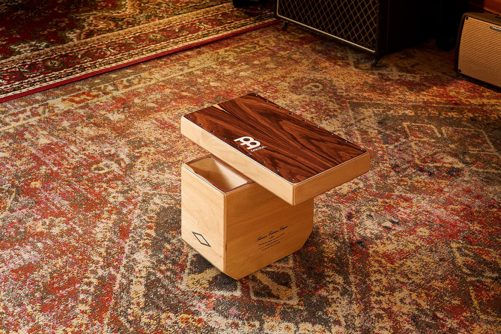 Meinl Percussion Slaptop Cajon Box Drum with Internal Snares and Forward Projecting Sound Ports -- Made in Spain -- Artisan Edition, 2-Year Warranty (AEVLPS) - Image 7