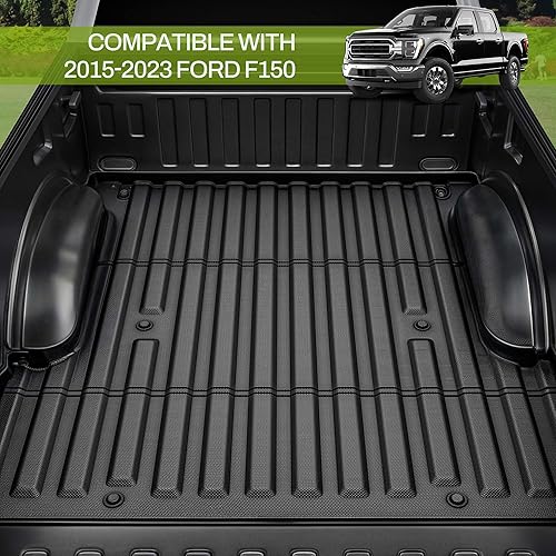 Miniatura 2 de AUTOSAVER88 Tapete para caja de camioneta compatible con Ford F150 2015-2023 y 2023 2022 F-150 Lightning de 5.5 pies, accesorios de revestimiento