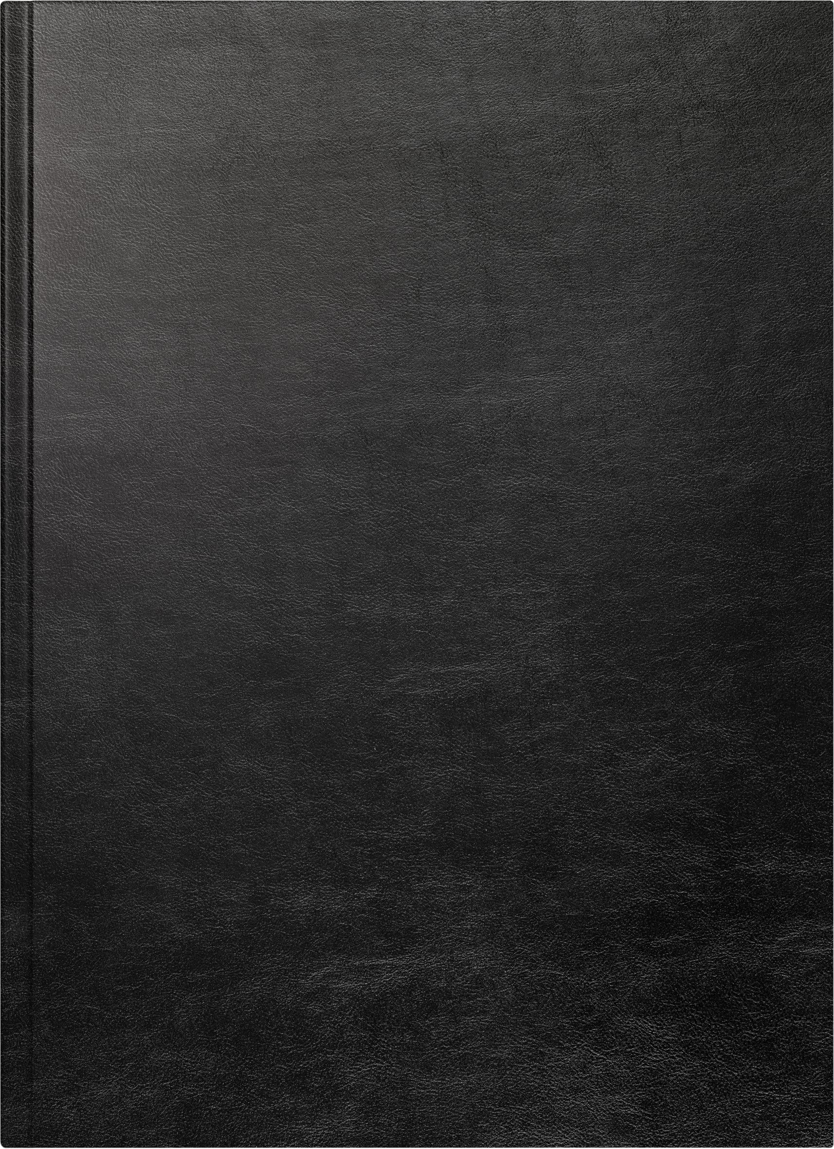 BRUNNEN Daily calendar model 787 2024, 1 page = 1 day, A4, black