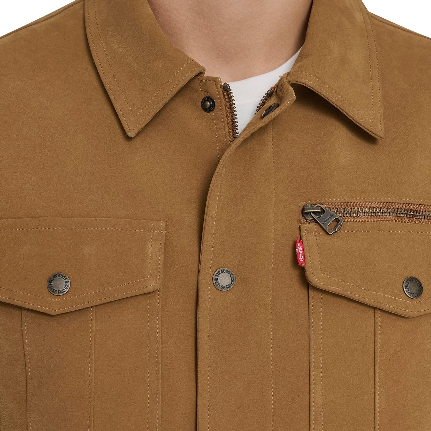 Levi's Men's Faux Suede Shirt Jacket