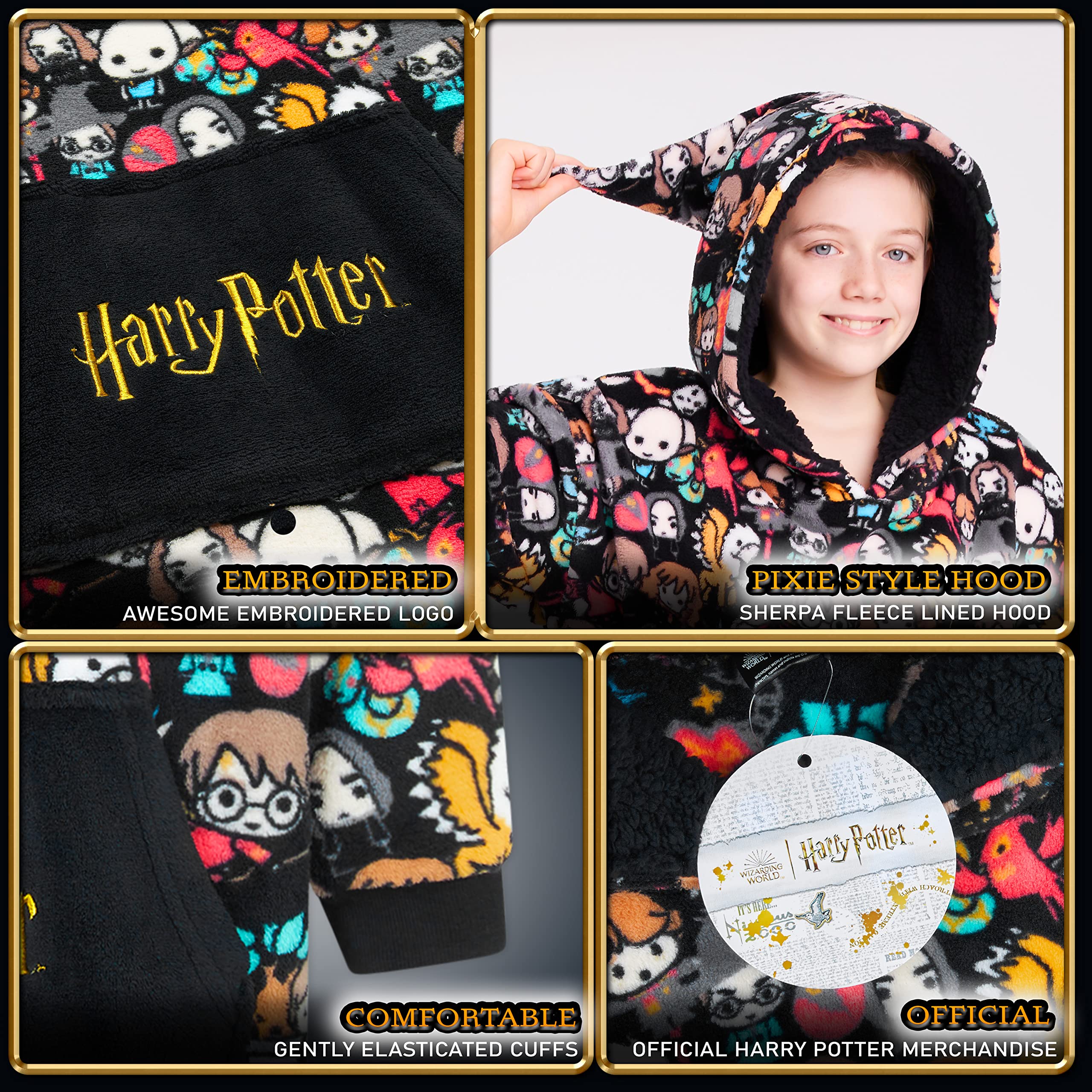 Harry Potter Sudadera Oversize Niña Niño - Sudadera Manta para Niños