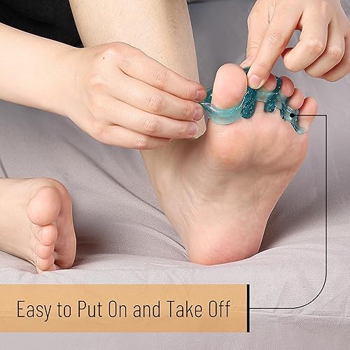 Miniatura 5 de DR. JK- Separador de dedos de gel ToePal, ancho, 1 par, espaciadores de dedos, alisador de dedos, enderezador de dedos de martillo, esparcidor de