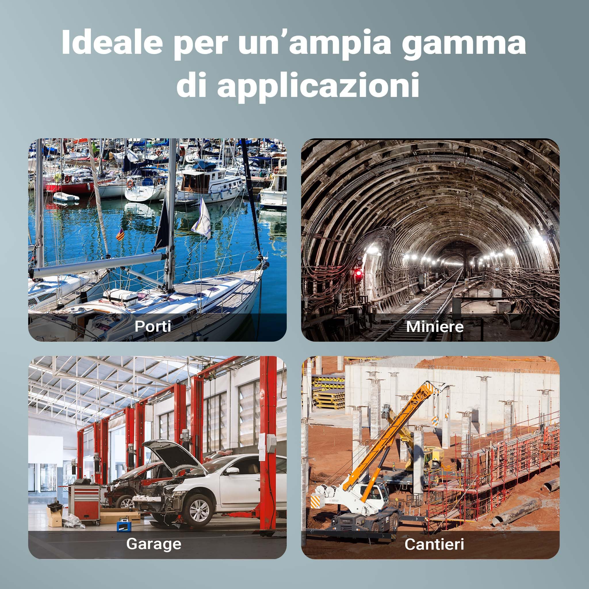 Wiltec Mini paranco a catena manuale VM0.5 fino a 500 kg, altezza di sollevamento di 1,5 m, in alluminio, per il sollevamento di carichi pesanti