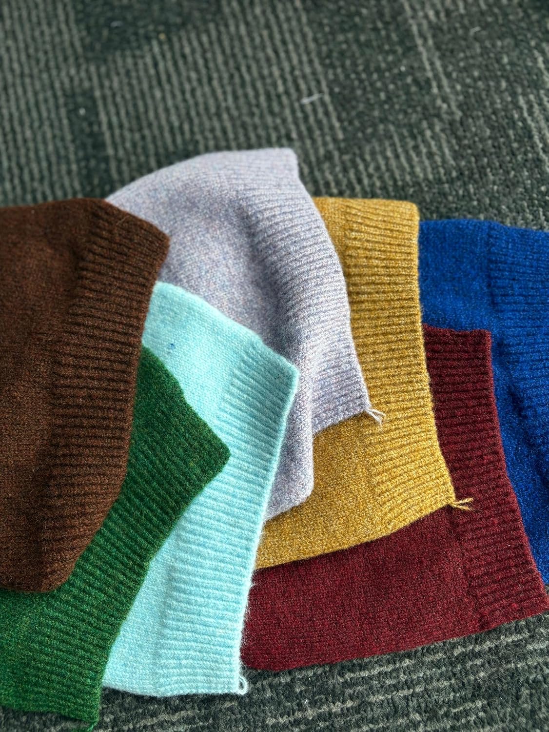 CHARTOU Women Fuzzy Knit Sweater Long Sleeve Crewneck Loose Open Front Cardigan Tops - Image 2