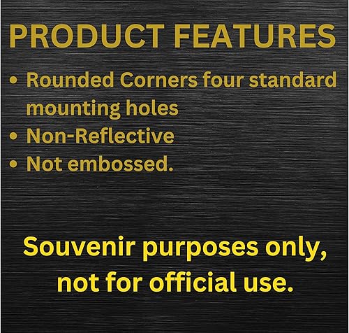 Miniatura 7 de Placa de matrícula de aluminio de México, 6 x 12 pulgadas