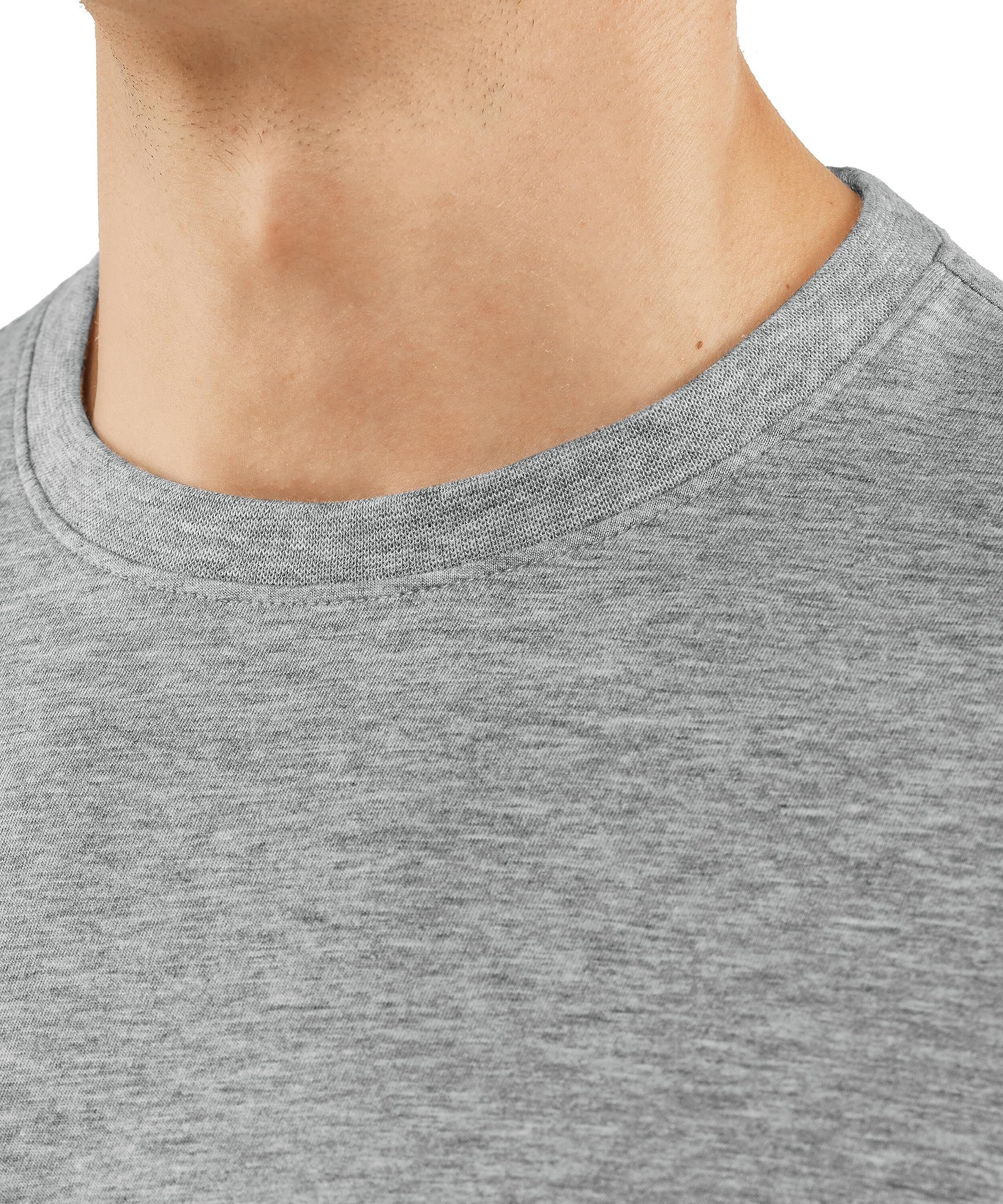 Falke Basic Round Neck M S/S SH Algodón Suave Manga Corta Cómoda Ligera Camiseta Hombre (Pack de 1)