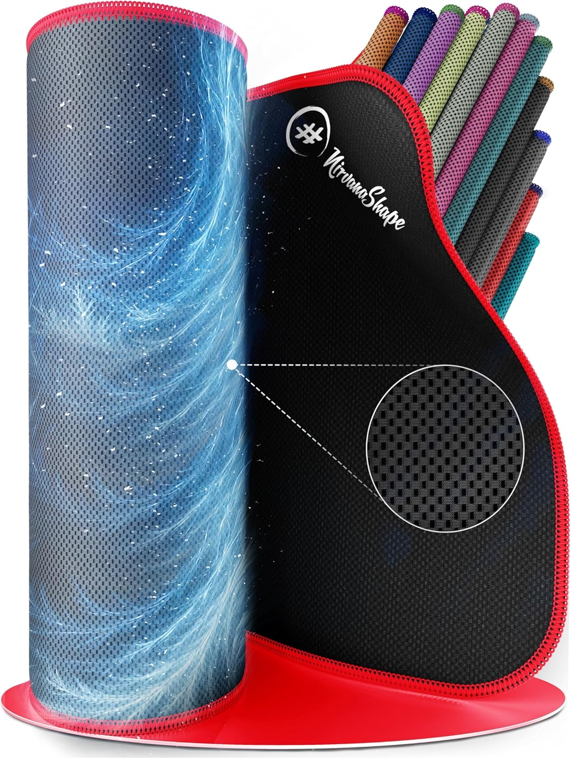 NirvanaShape Microfiber Cooling Towel – Breathable Sports Cooling Towels for Neck – Sweat Towels for Gym – Stay Cool Microfibre Ice Towel for Workout, Golf, Running & Hiking