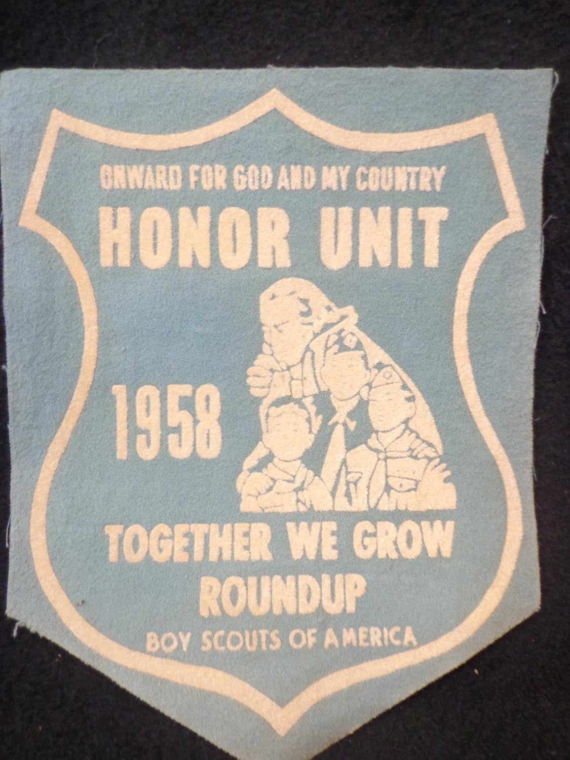Vintage Boy Scouts 1958 Felt Pennant Boy Scouts HONOR UNIT