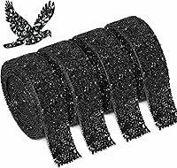 Vista 12 de Locacrystal Cinta Brillante de Diamantes de Imitación Autoadhesiva Termoadhesiva de Resina de Cristal Diamante, Rollo Envolvente de Calcomanías DIY