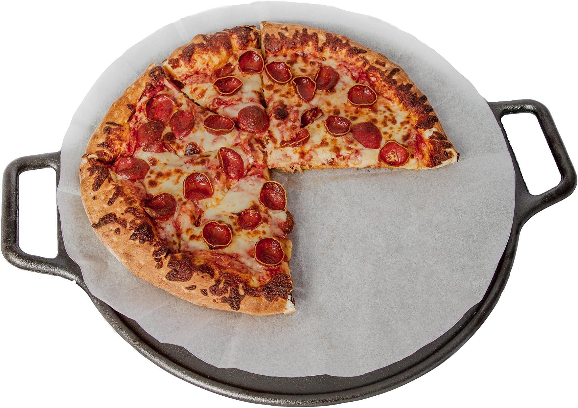 Pizza Parchment Paper Liners, 15 inches, 20 Pack. By Campfire Pros