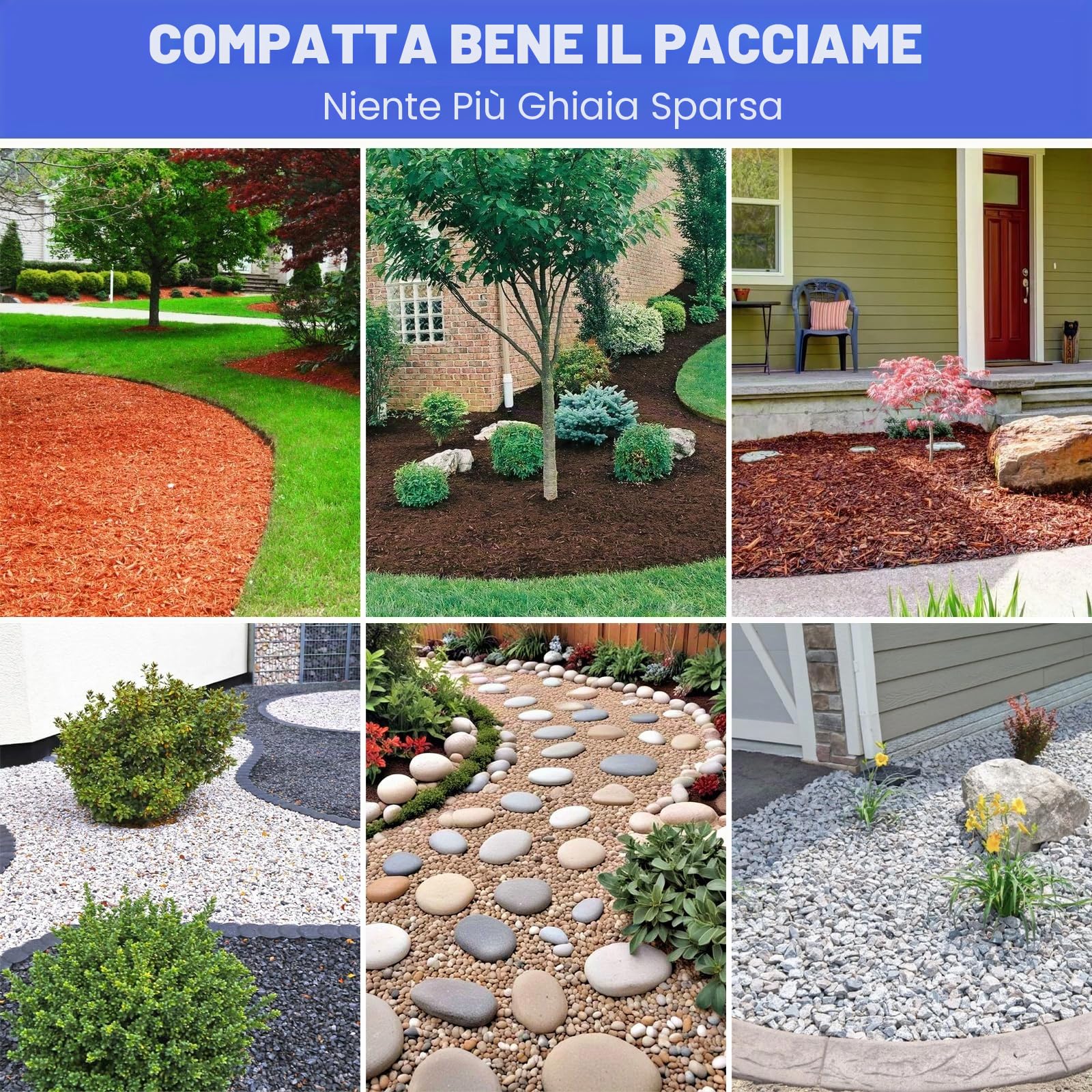 1L di adesivo per ghiaia, legante per ciottoli, legante per sigillatura di pietre, resina adesiva per ghiaia non tossica pronta all'uso, adesivo per pacciame per foglie, paesaggistica, percorsi da