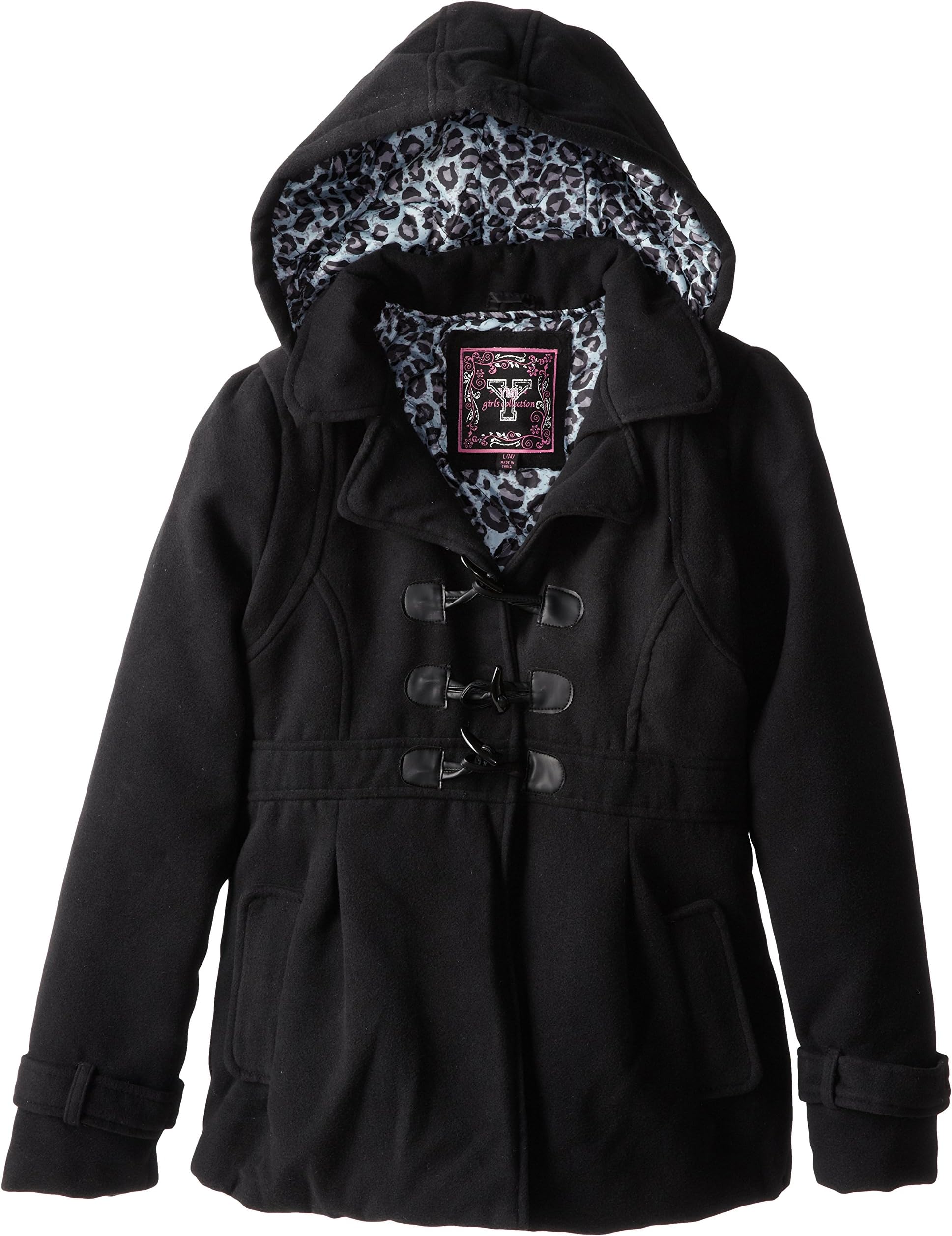 YMI Big Girls' Winter Hooded Toggle Coat