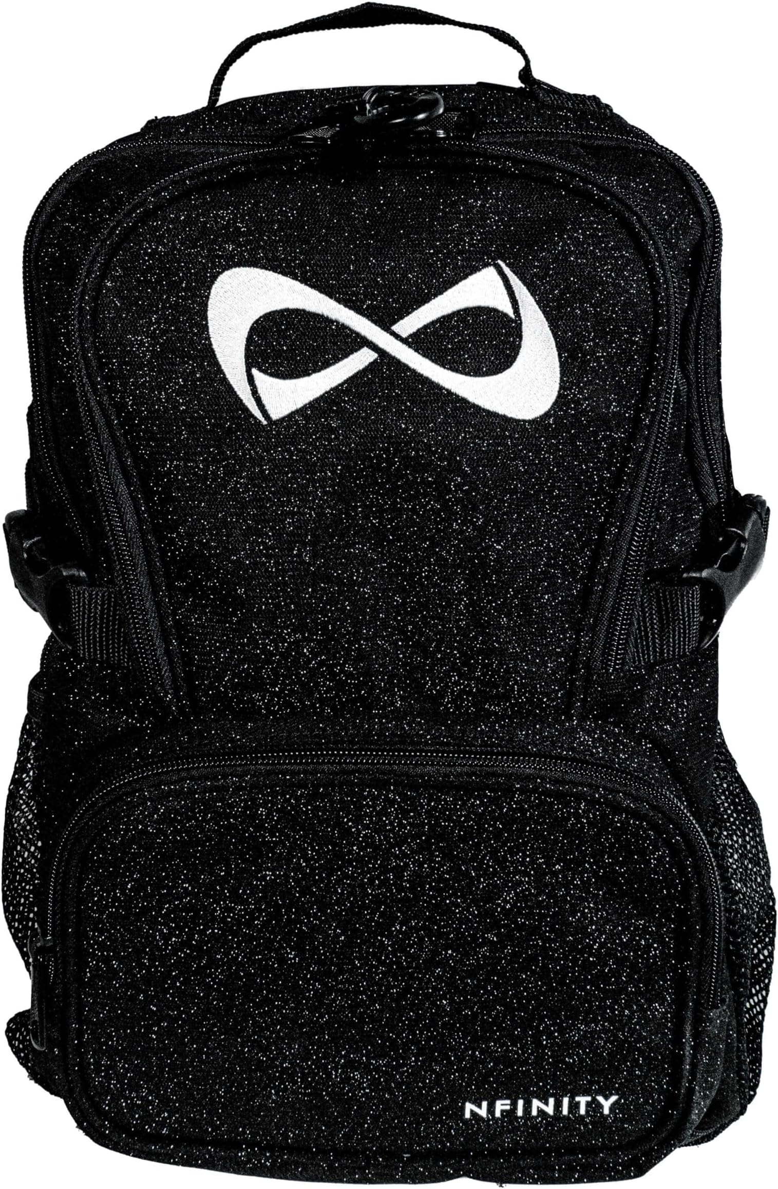 Nfinity Petite Sparkle Backpack for Cheerleaders – Compact & Stylish Design with Glittering Accents – Lightweight & Durable