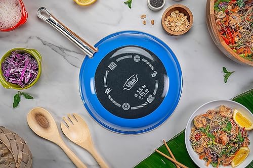 Miniatura 4 de VITA - Juego de 4 piezas para principiantes (azul) para todas las estufas (esmalte en acero), apto para lavavajillas y horno, distribución rápida y