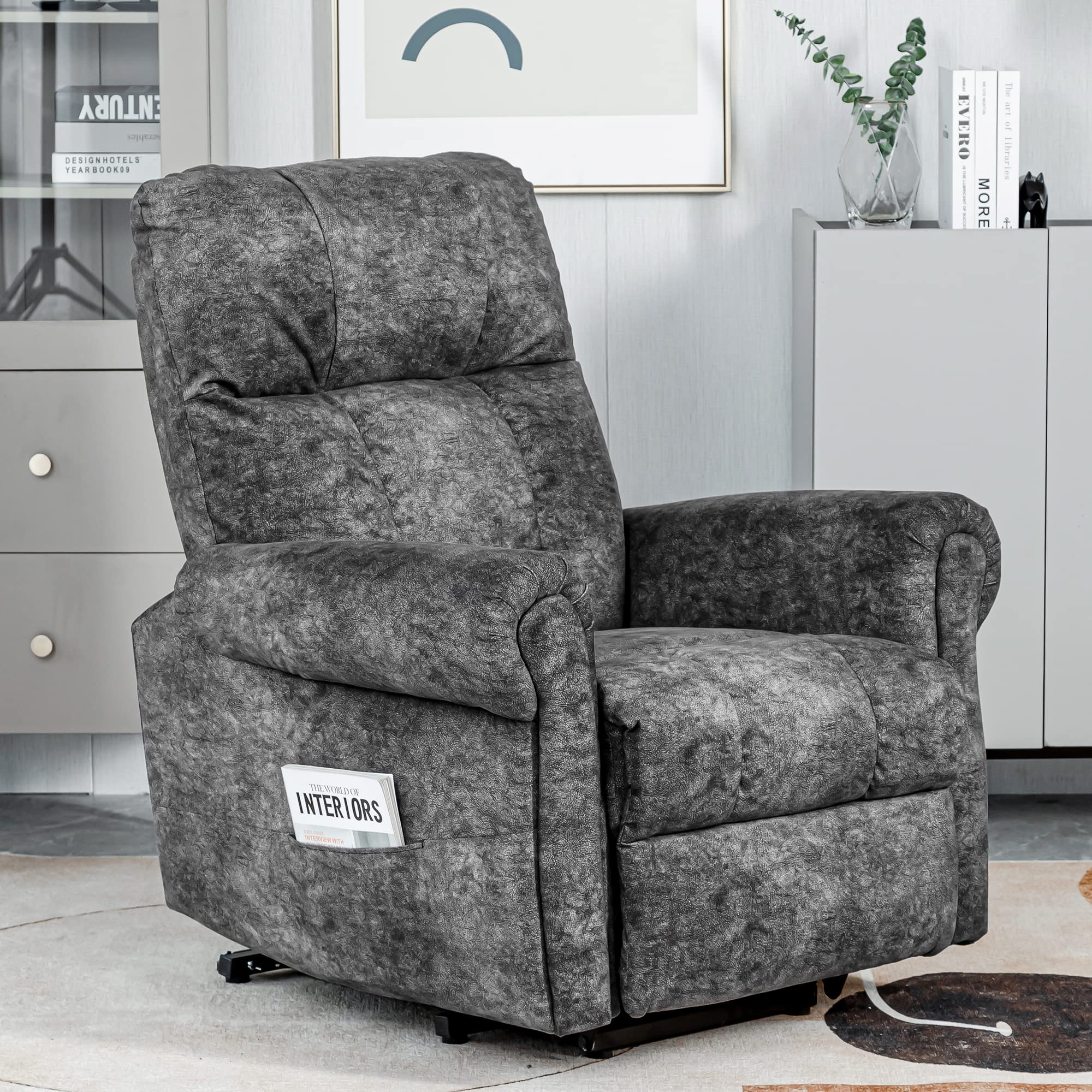 BTM Power Lift Recliner Chair for Elderly Sofa Electric Riser Recliner Heavy Duty and Safety