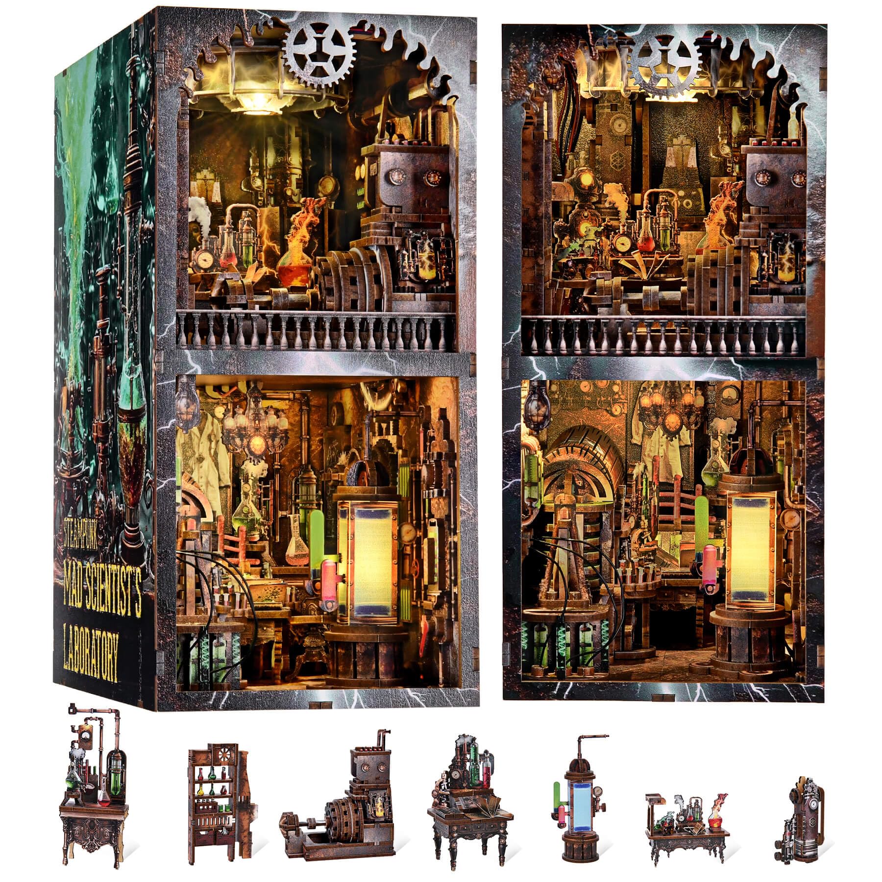 Amazon.com: fifijoy Book Nook Kit, DIY Miniature Dollhouse