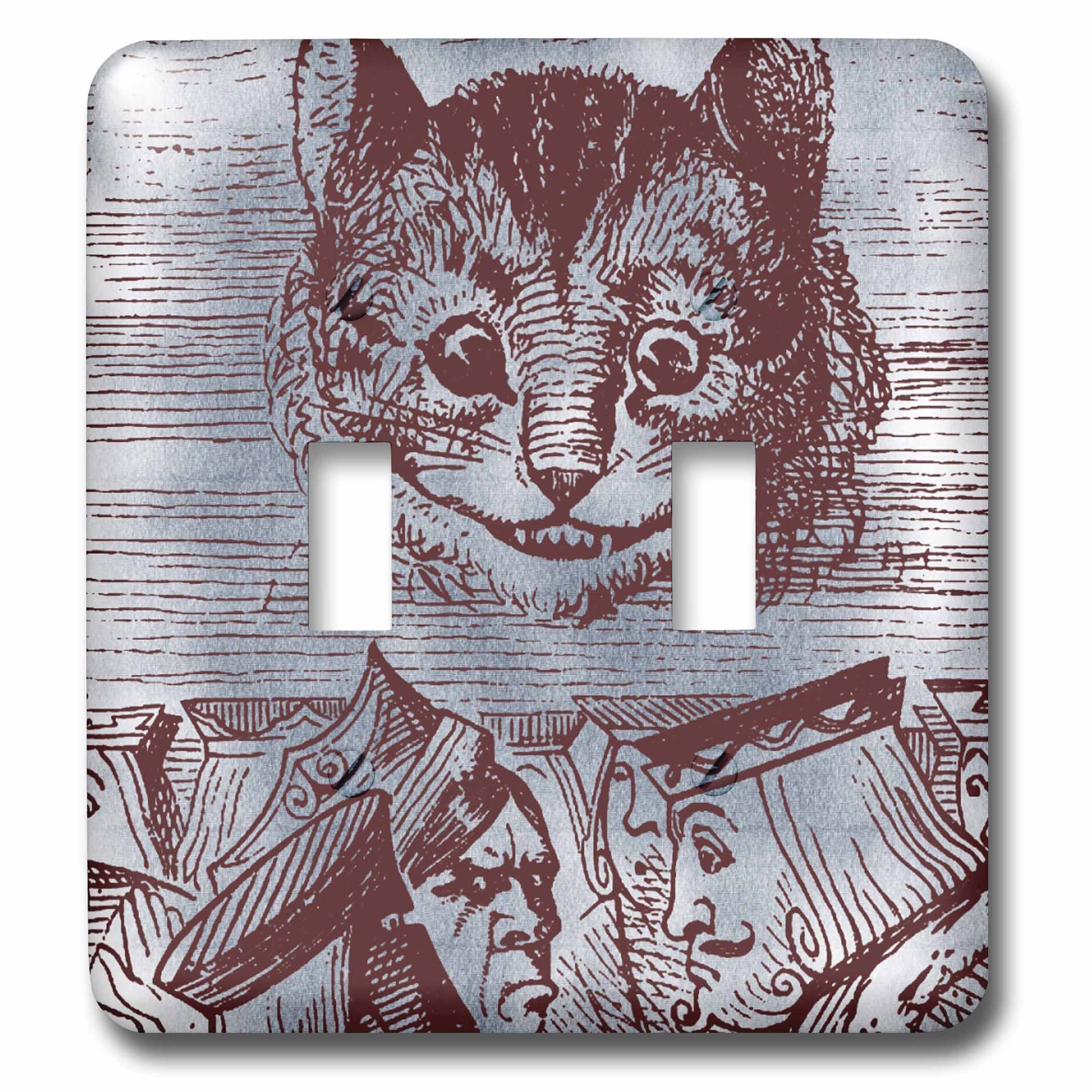 Interrupteur à bascule double Alice cache plaque usée