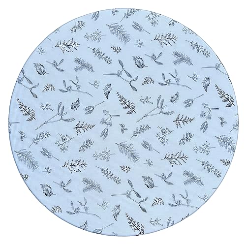 Alfombra redonda Ofie, alfombra de juego para bebé (plantas + Eze, redonda)