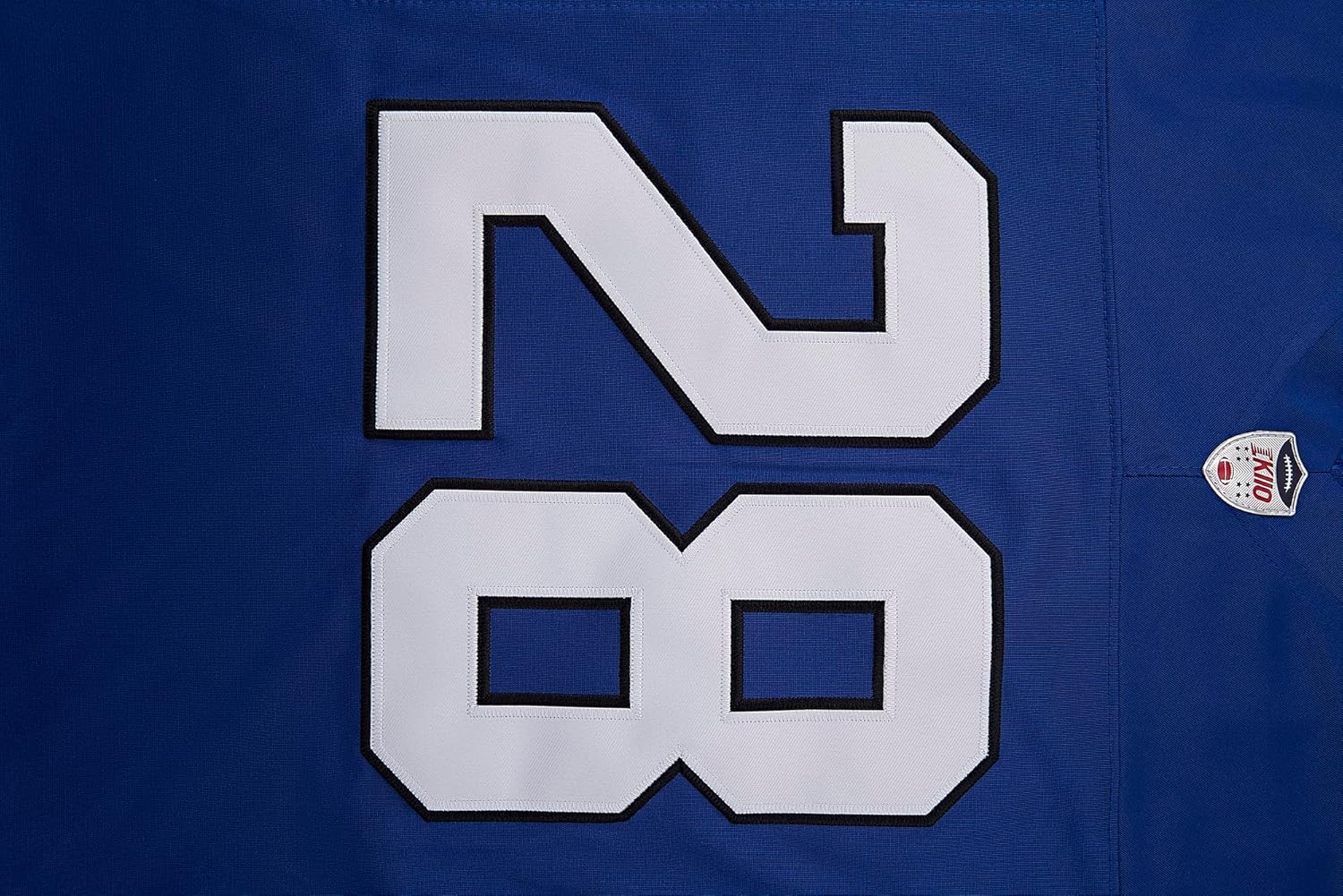 Custom Mens/Youth Football Stitched T-Shirt for Sports Fan Blue No Brand/Logos - Image 2