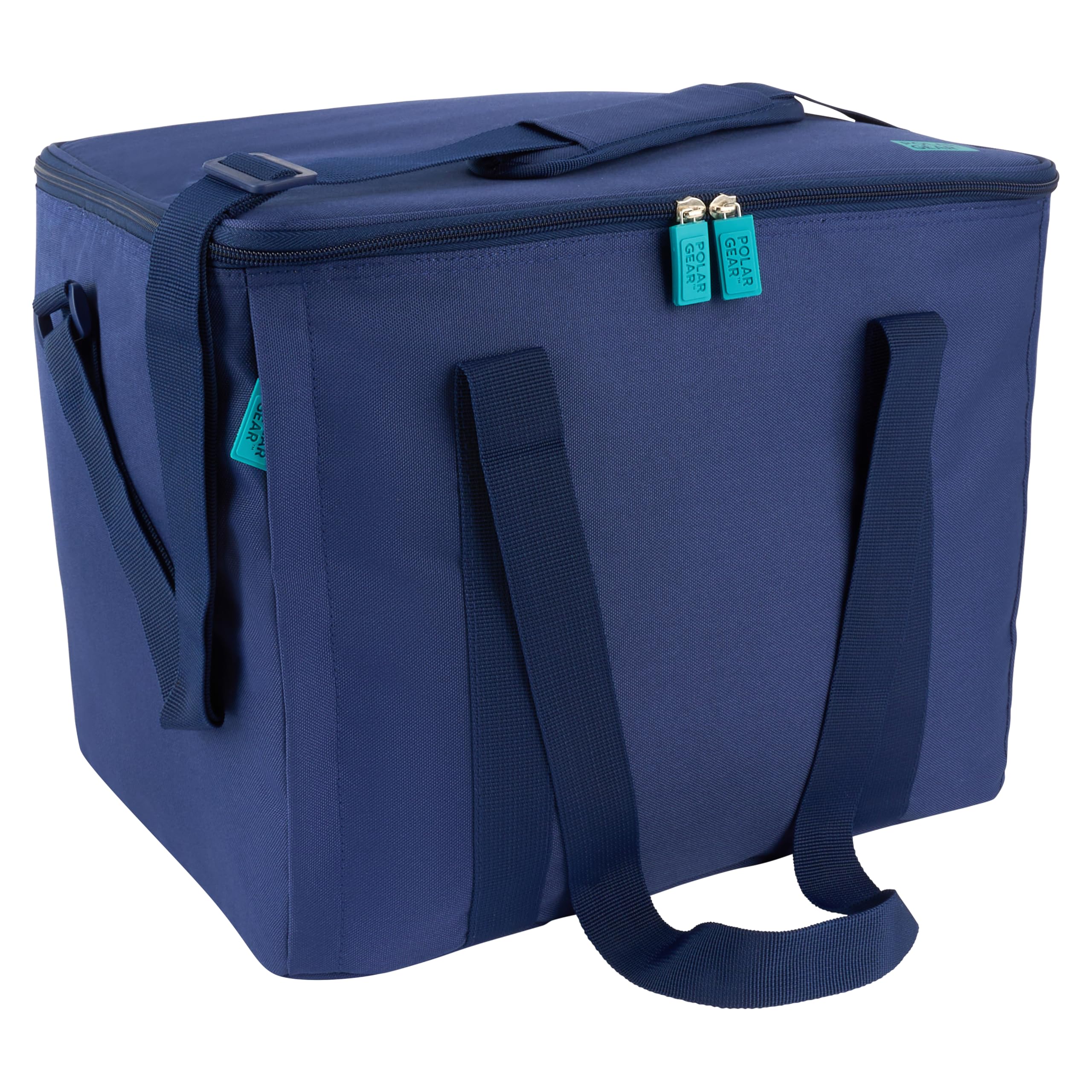 Polar Gear Insulated Family Cooler - Triple Layer Insulation, Keeps Contents Cold for 9 Hours, Eco-Friendly R-PET Fabric, Antibacterial Lining, BS EN 12546-2:2000 Certified (33L)