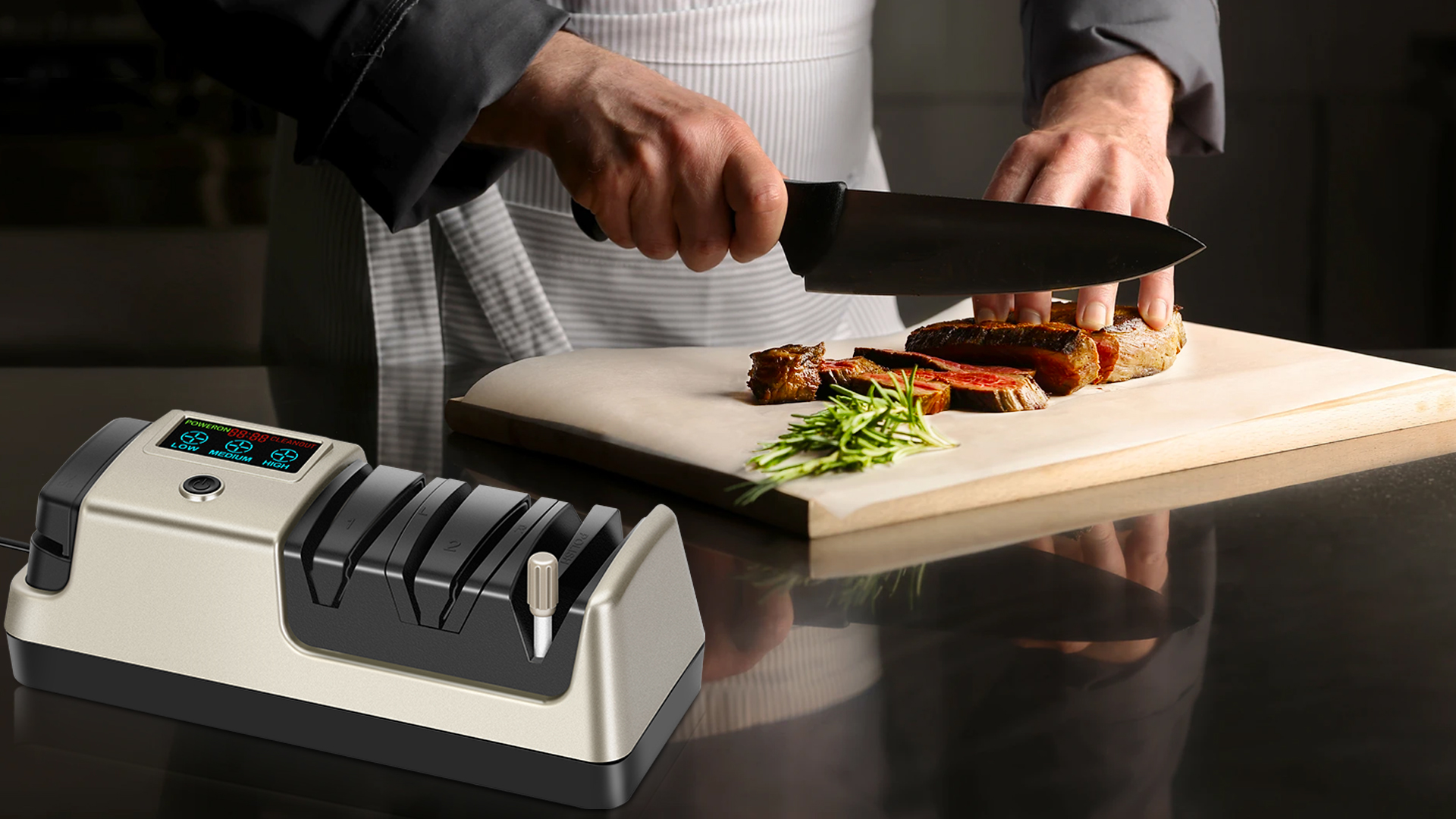 Amazon.com: Upgrade 5 in 1 Electric Knife Sharpener with LCD