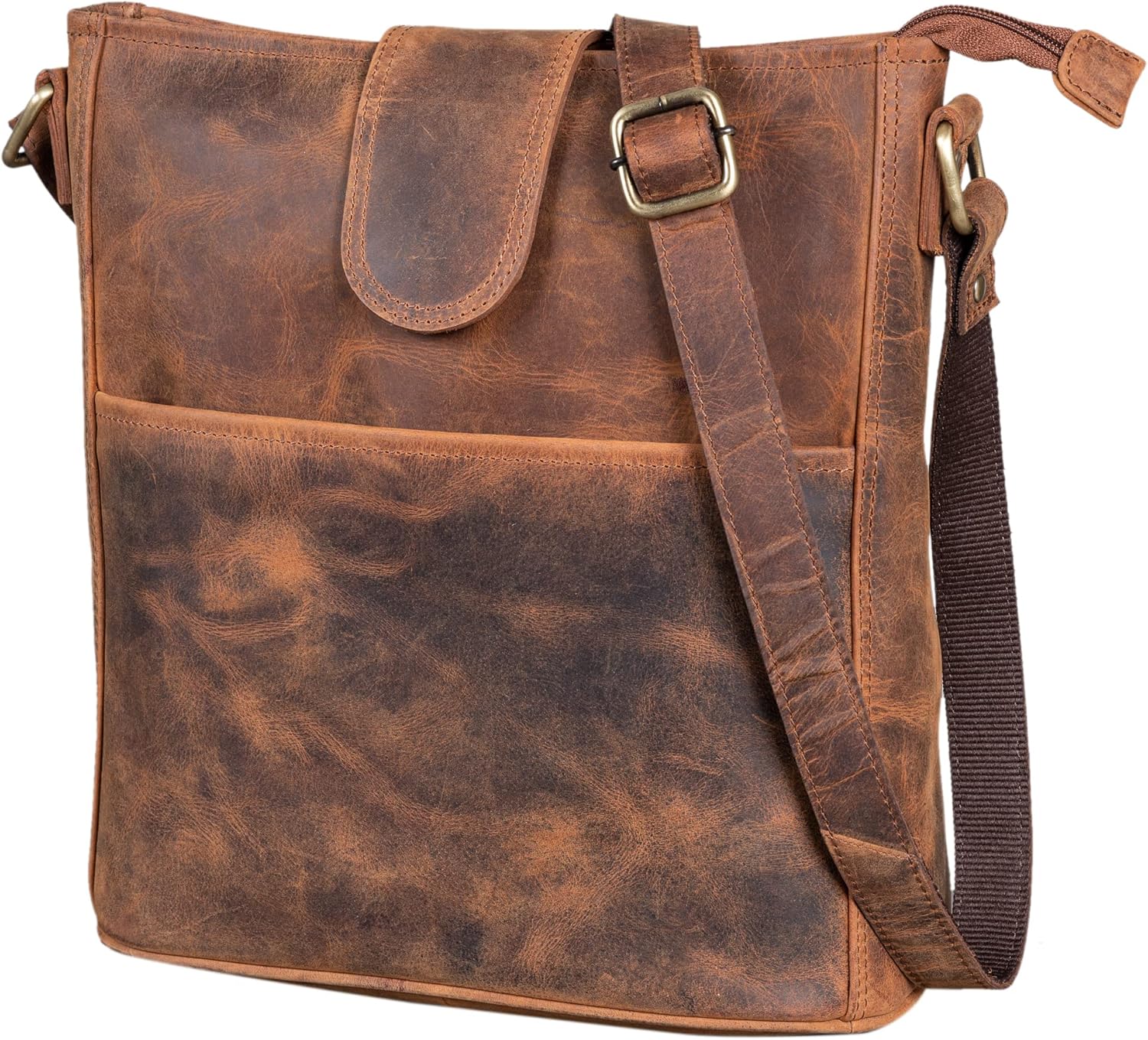 LEABAGS lederen handtas voor dames, premium echt schoudertas, damestas