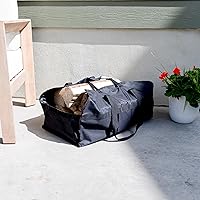 Vista 6 de Estantes para leña FireProof Pros con ganchos (Negro con cubierta)