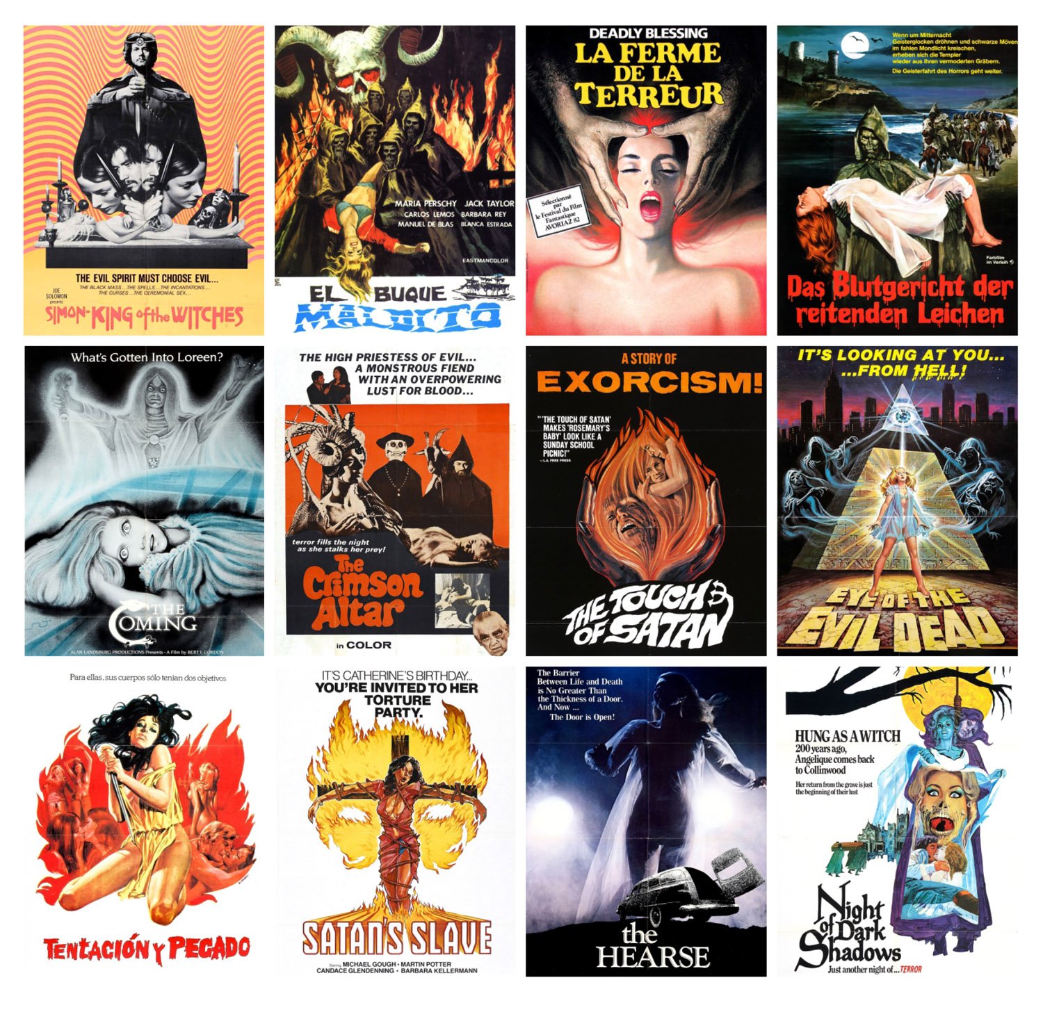Amazon.com: PIXILUV Mini Posters Set [13 Posters 8x11] Horror