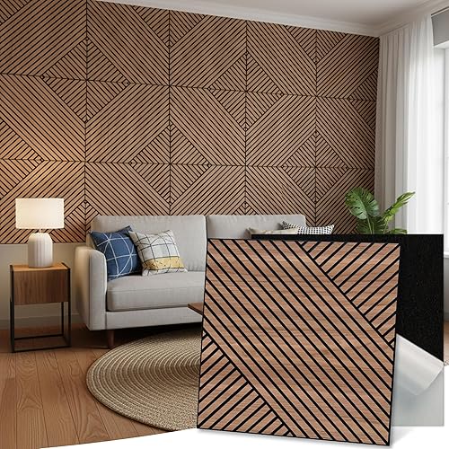 Miniatura 23 de Mollywell Paneles Acústicos de Arte, Insonorización, Decoración de Pared, Adecuados para Insonorización de Habitaciones Inspiradas en la Naturaleza