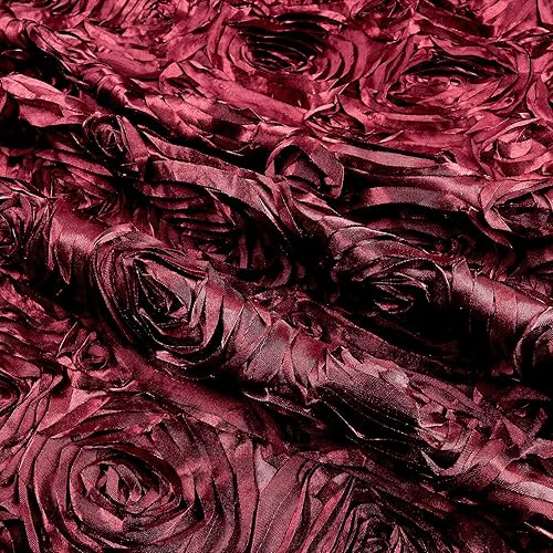 Miniatura 8 de Roseta de boda rojo satinado, tela por yarda