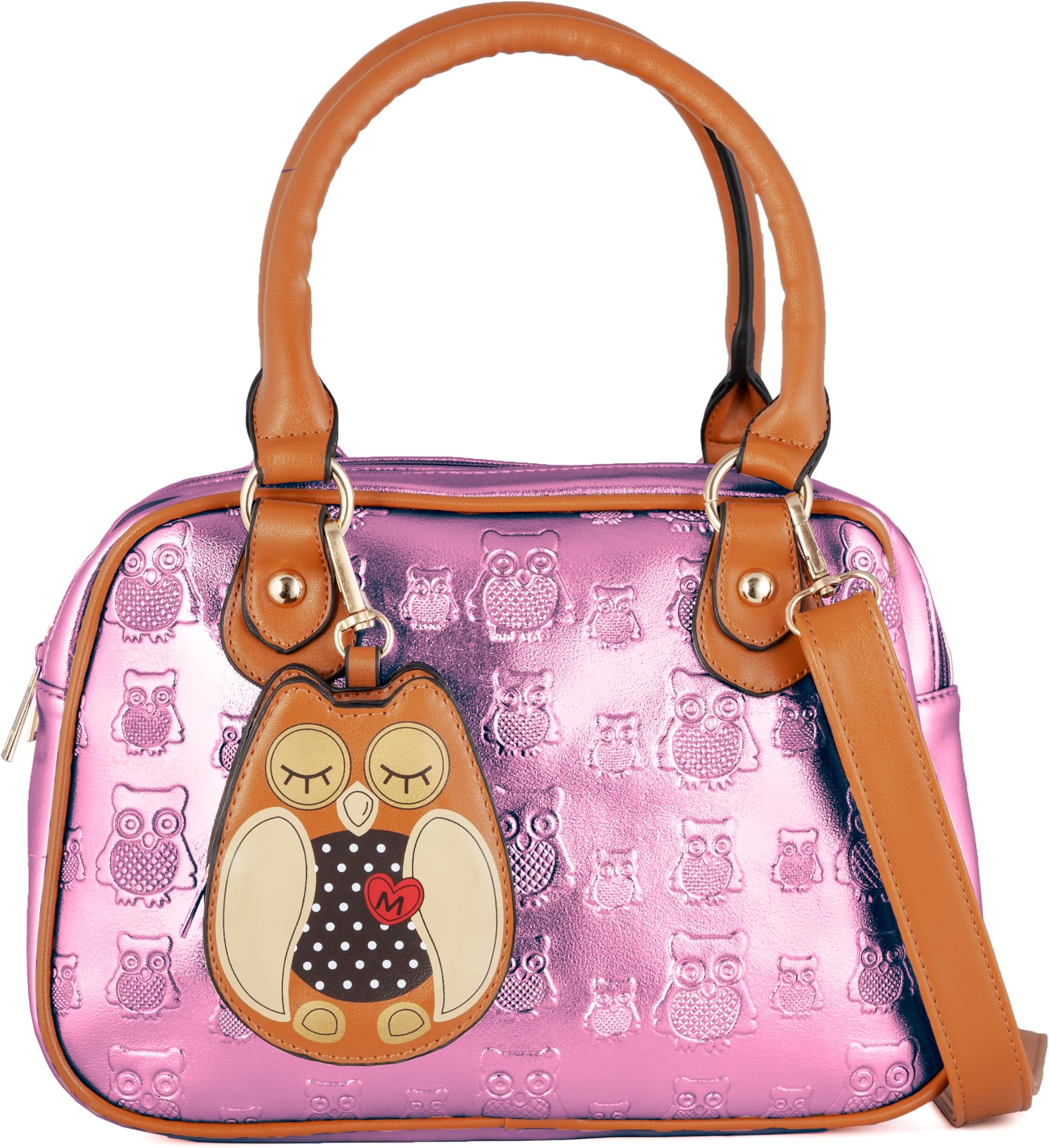 kukubird Owl Coin Pouch detail Pattern Faux Leather Designer Boutique Totes Handbag