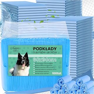 Welpenunterlagen Hund Katze 60x90cm 100 Stück Saugstark Auslaufsicher XXL | Mehrschichtig, wasserdichte Unterseite, für Welpen, Senioren & Transportboxen, geruchsbindend, einweg, saugfähig
