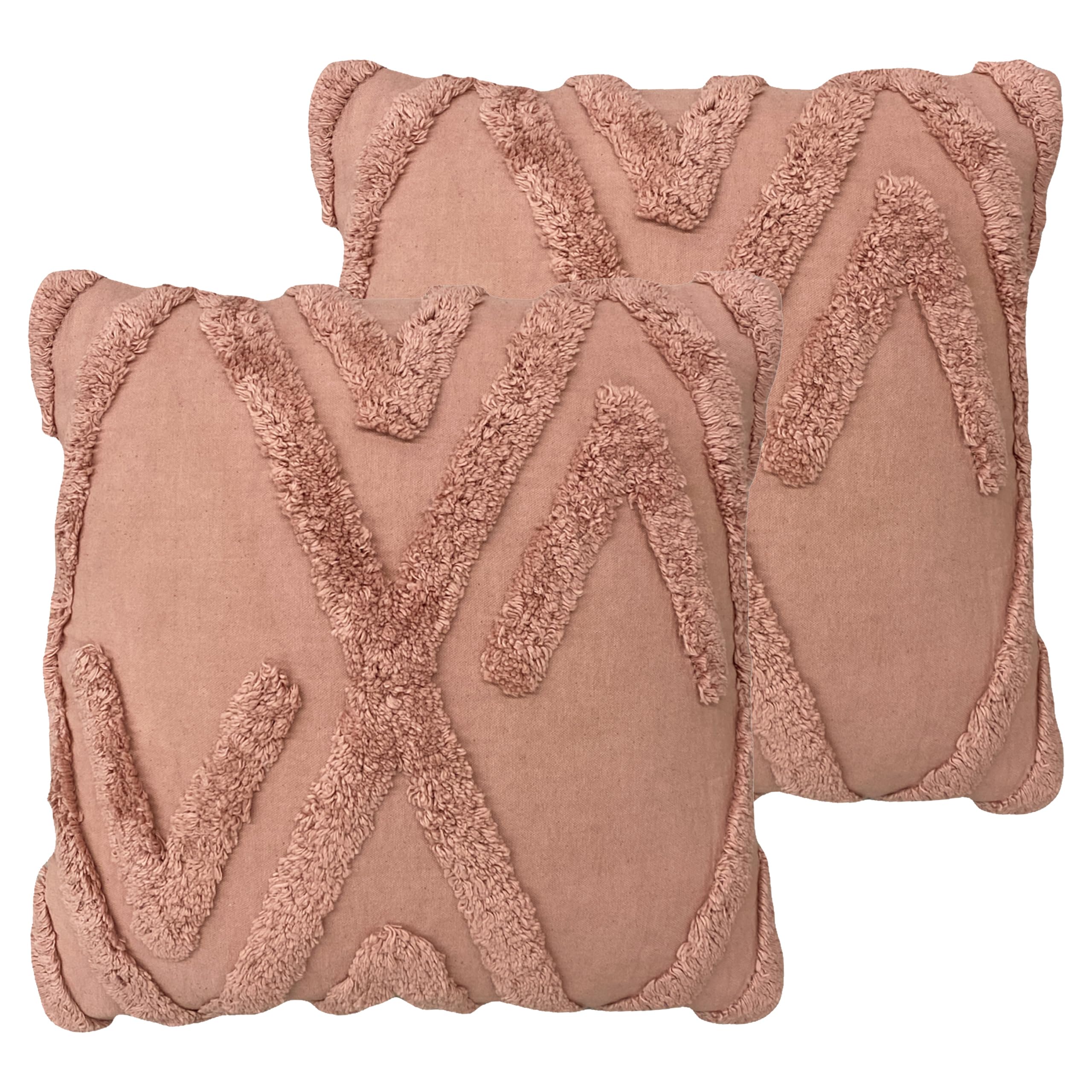 furn. Kamjo Geometric Tufted Polyester Filled Cushion - Twin Pack