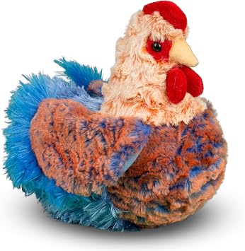 Douglas Henrietta Blue Lace Hen Chicken Plush Stuffed Animal