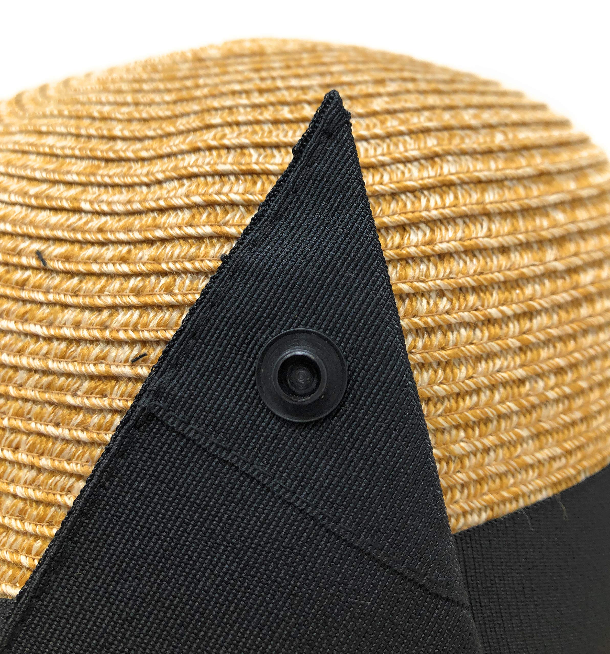 Nickanny's Cappello da Spiaggia a Tesa Larga modellabile UPF 50 con Fiocco